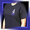 Black Left Pocket Logo Silkscreened Crew Neck T-Shirt
