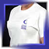 White Left Pocket Logo Silkscreened Crew Neck T-Shirt